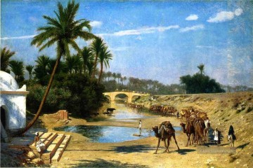 Jean Léon Gérôme Werke - Ein Arabien Caravan griechisch Araber Orientalismus Jean Leon Gerome